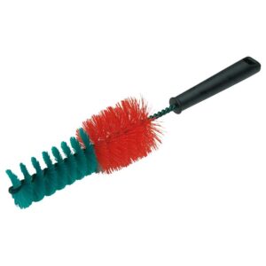Krtača za platišča 33 cm rdeče-zelena trde ščetine